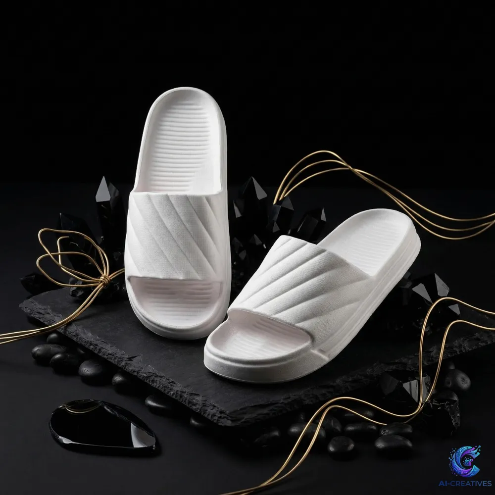 AI Slide Sandals Product Photography example